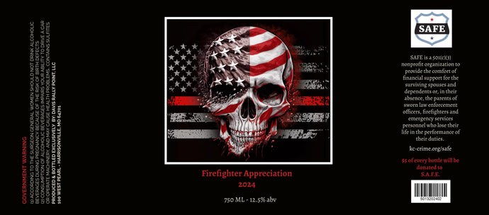 S.A.F.E. Charity Wine 2024 FIRE FIRGHTER Edition **COMING SOON**