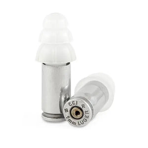9mm BULLET EARPLUGS IN BLISTER PACKAGING