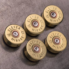 Load image into Gallery viewer, 12 GAUGE BULLET MAGNETS - BRASS - 5 PIECES