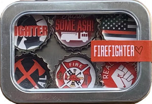 FIREFIGHTER THEMED MAGNETS