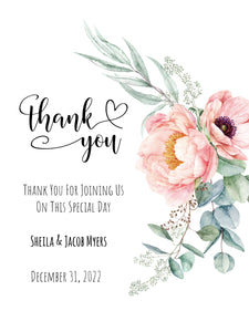 PERSONALIZED LABEL - Thank You Selection