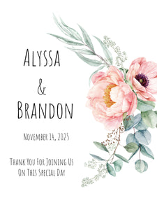 PERSONALIZED LABEL - Wedding/Bridal Selection