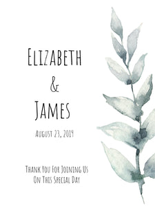 PERSONALIZED LABEL - Wedding/Bridal Selection