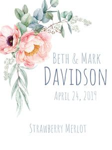 PERSONALIZED LABEL - Wedding/Bridal Selection